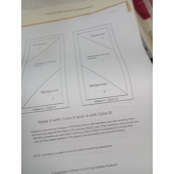 Easy Quilt Kit Carpenter’s Wheel by Debby Kratovil 32.5" Fabric Included - Picture 3 of 16